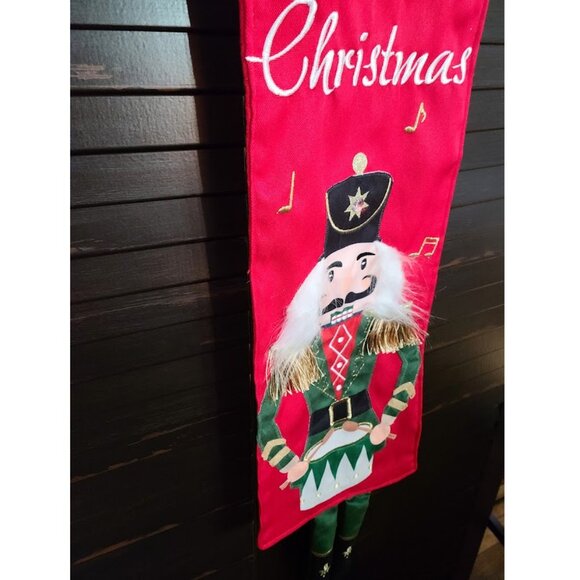 Christmas Door Decoration Nutcracker Decor Indoor Holiday Xmas Porch Sign Banner - Picture 4 of 10